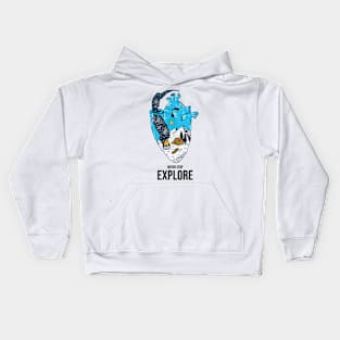 Never Stop Explore Kids Hoodie